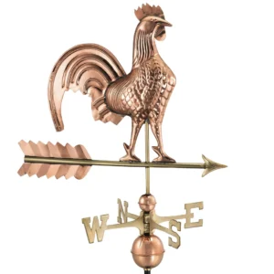 Rooster Weathervane - Polished Copper by Good Directions