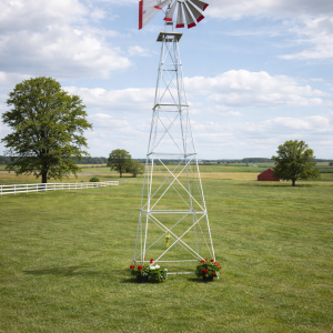 Twenty Two Foot  (22 ft.) Ornamental Aluminum Windmill