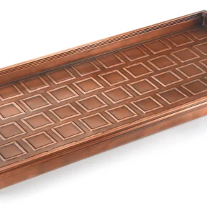 Square Multi-Purpose Boot Tray - Copper Finish
