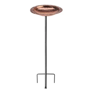 Good Directions Pure Copper Bird Bath on Garden Pole By Good Directions