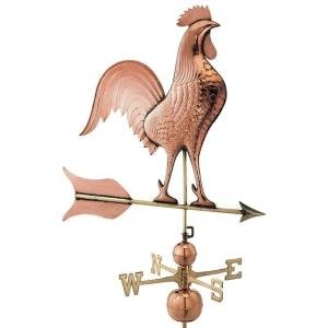 Barn Rooster Estate Weathervane - Pure Copper by Good Directions
