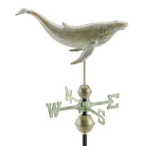 Humpback Whale Weathervane - Blue Verde Copper By Good Directions