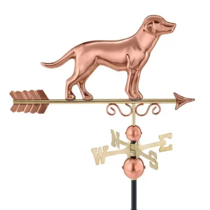 Labrador Retriever Weathervane - Pure Copper