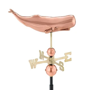 Sperm Whale Weathervane - Pure Copper by Good Directions